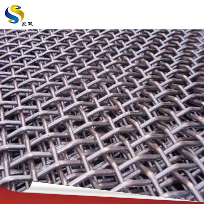 SS stainless steel galvanized  crimped wire mesh screen