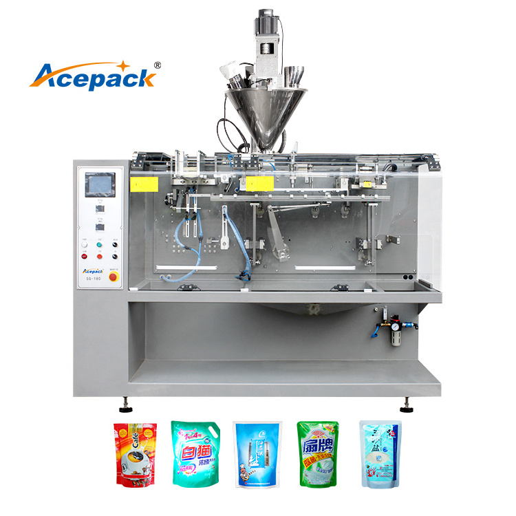 Food doypack packing machine for premade pouch meat packaging machine