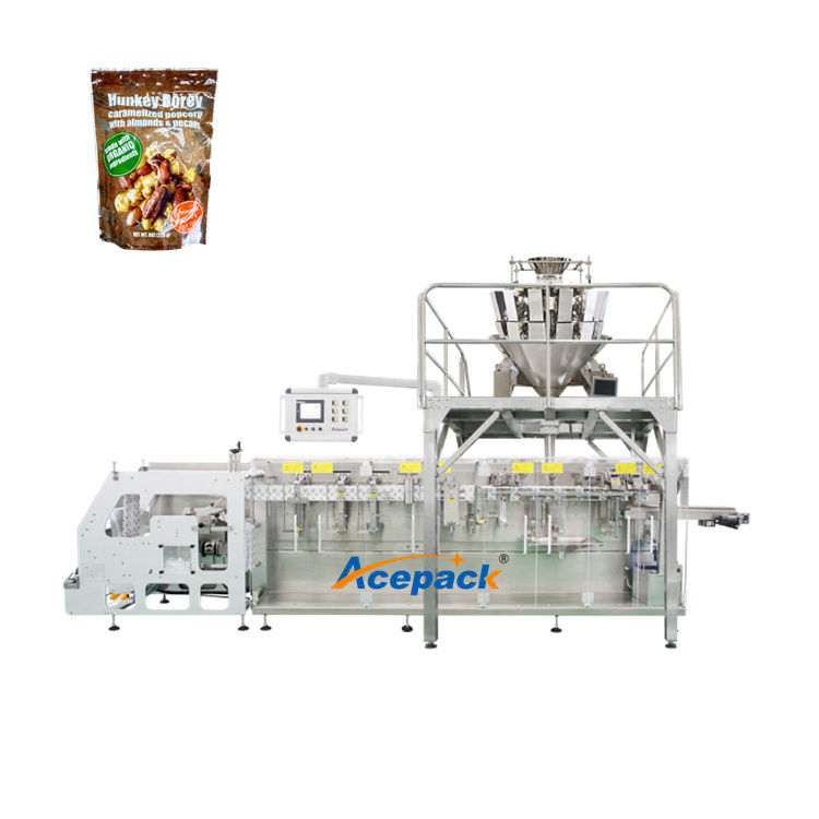 Automatic food package machine pack machine granulated capsule ceral nuts candyfill  zipper doypack packing machine