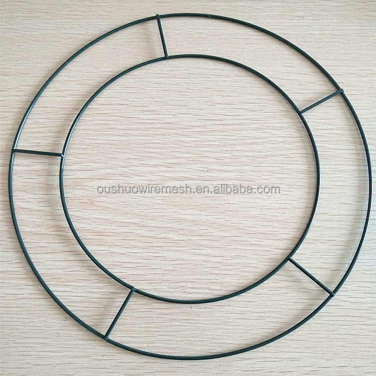 High Quality DIY Handmade Metal Round Wreath Festive Craft Decorative Garland Wire Ring