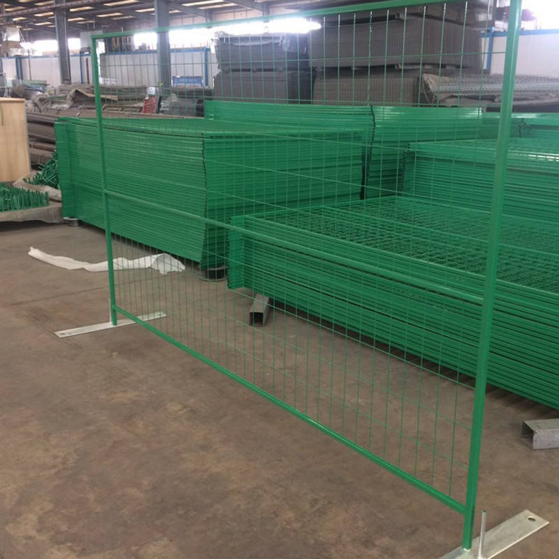 Custom australia hot dipped galvanized Canada Construction temporary fence removable temporary chain link fence