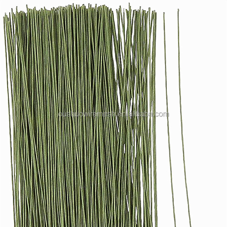 Decorative Garland Paper Wrapped Flower Stem Green Craft Wire for Artificial Flowers and Garlands