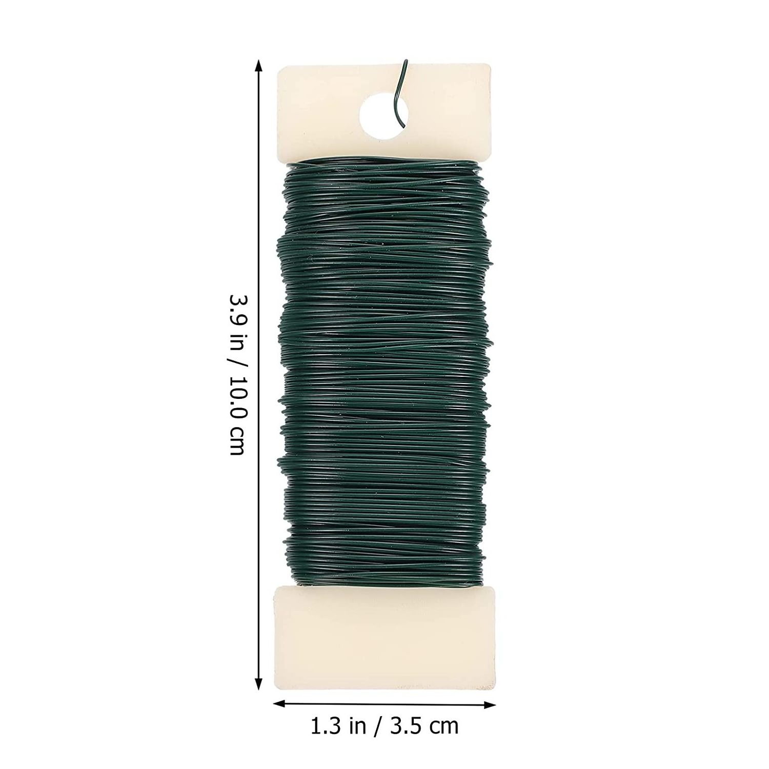 Green color 22 gauge 35 meters per paddle flexible iron wire craft garden wire for floral wreath decoration and garden crafts