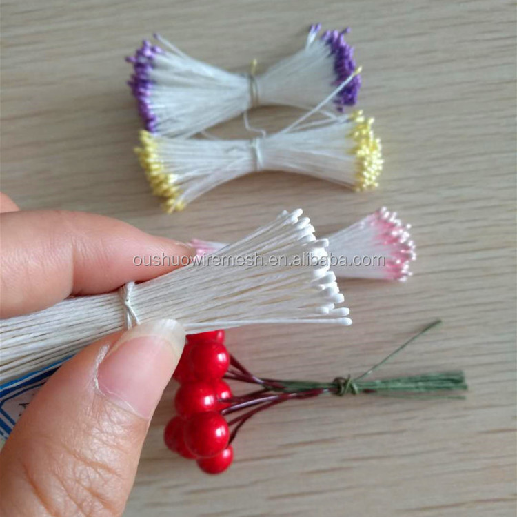 Artificial flower stamen for millinery decoration