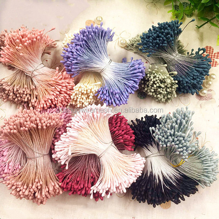 Artificial flower stamen for millinery decoration