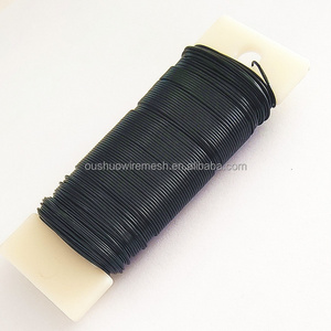 DIY Craft Flexible Metal Thread Black Craft Thread 22 Florist Tie Wire for Wreath Making and Jewelry Crafts