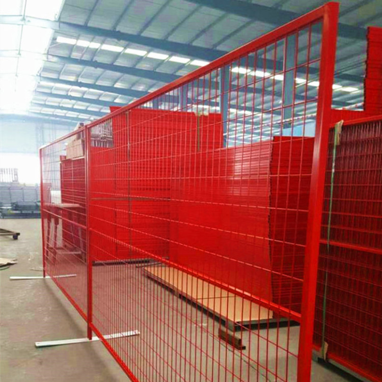 Custom australia hot dipped galvanized Canada Construction temporary fence removable temporary chain link fence