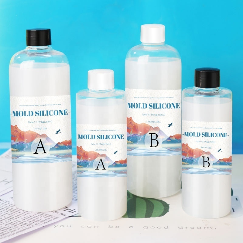 Osbang Manufacturer 1:1 A500ml B500ml  10 to 50 degrees food grade two-component liquid silicone liquid silicone glue customized