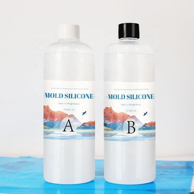 Osbang Manufacturer 1:1 A500ml B500ml  10 to 50 degrees food grade two-component liquid silicone liquid silicone glue customized