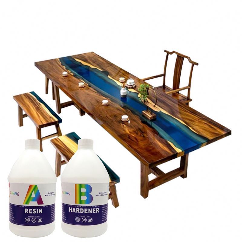 Popular product OSbang 1 gallon Clear Gloss Deep Pour Epoxy Resin AB Glue  for Art, Epoxy River Tables,Molds