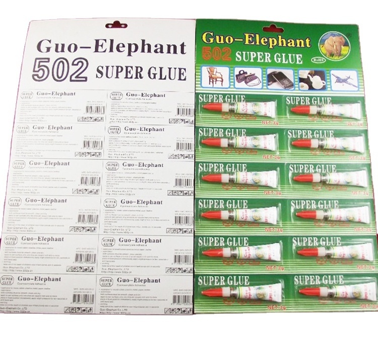 3g Fast dry 502 Super Glue 12 pieces per cardboard for plastic,rubber, wood,ceramic,metal bonding