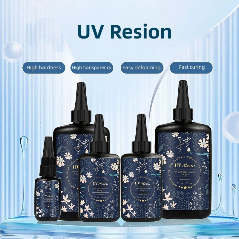 Osbang manufacturer hard uv resin flat bottle 50g 100g 200g uv resin glue for jewelry production