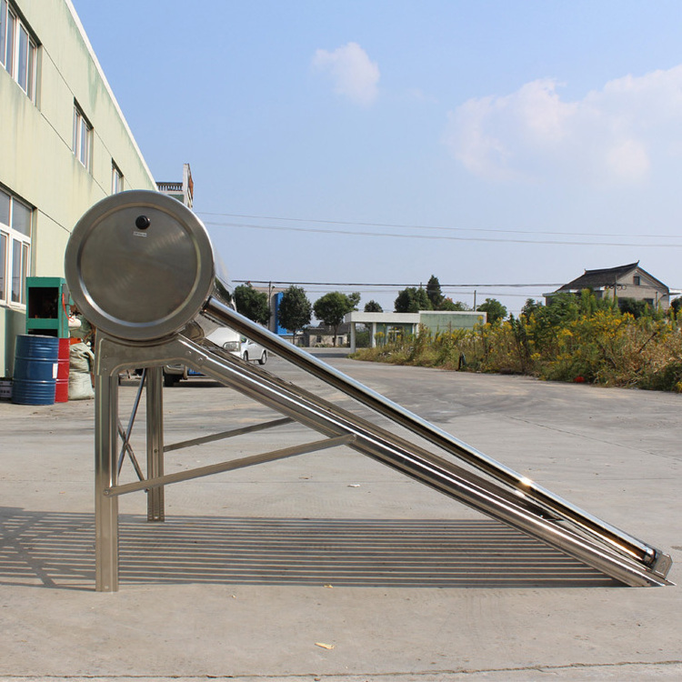 Hot selling stock stainless steel tank solar water heater roof top solar water heaters