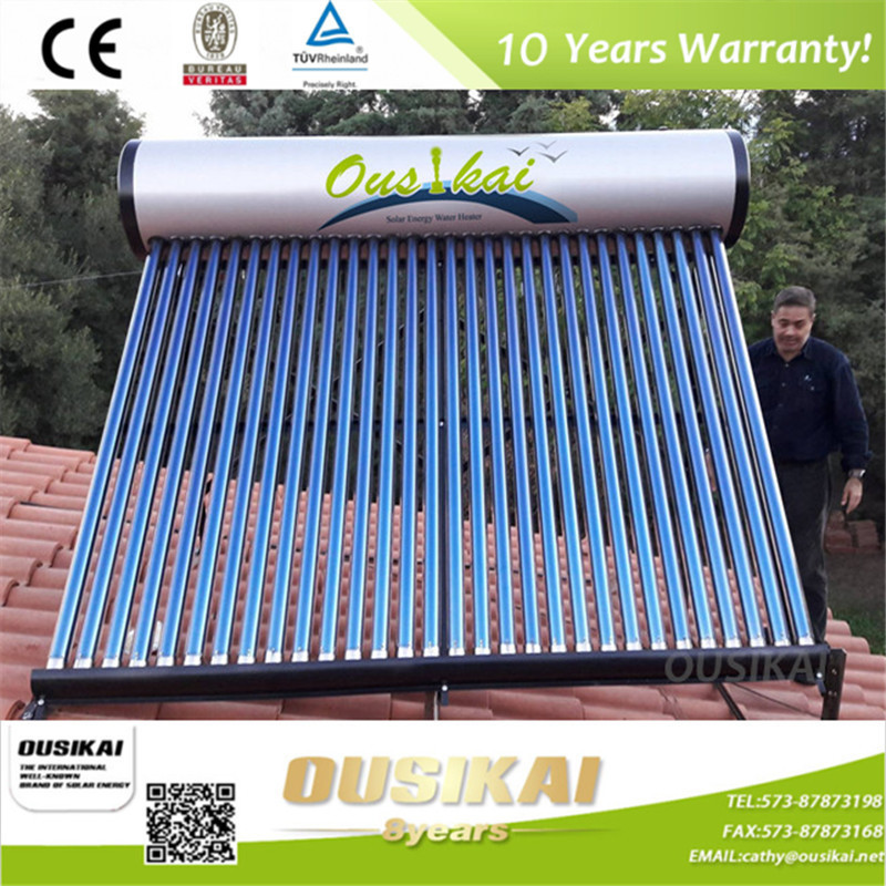 2018 Hot Sale Non-pressurized 200 Liters Solar Water Heater Price/Calentador De Agua Solar