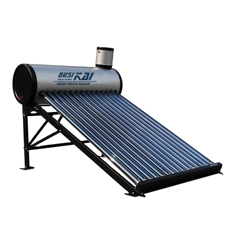 Flat Plate Solar Collector High Efficiency Solar Water Heater System Full Plate Copper Black Matte Painted