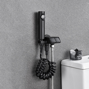 Black Brass spray gun toilet accessories bathroom bidet toilet sprayer shattaf shower hand sprayer gun spray with two functions