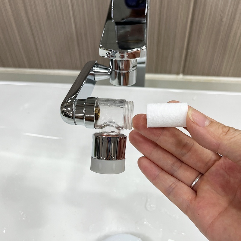 Universal Splash Filter Chrome Brass 1080 Robotic Arm Swivel Sink Faucet Extender Rotating with filter Bathroom accessories