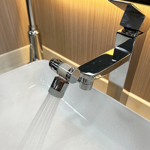 wholesale Tiktok Chrome brass 1080 Degree Robotic Arm Swivel Sink Faucet Extender Rotating with filter Universal installation