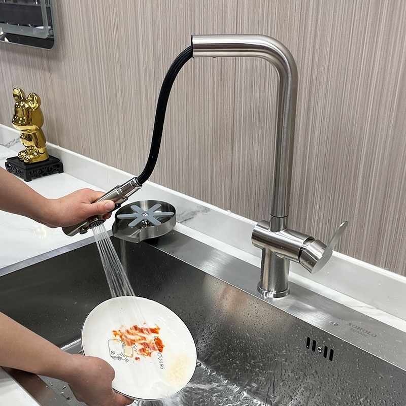 2024 new style pull out kitchen faucet with Drinking water faucet SUS304 hot and cold multiple sink taps Kitchen sink Faucets