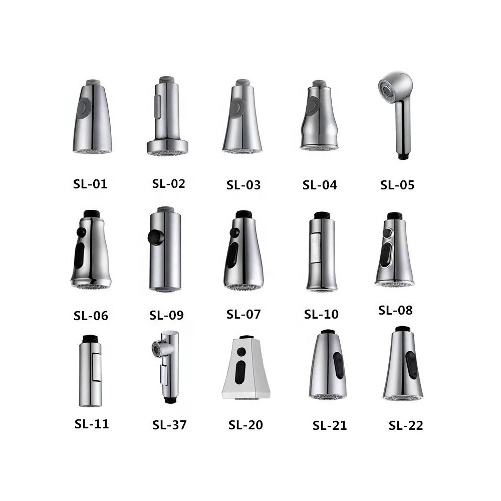 Kitchen faucet extension silver Chrome faucet nozzle Multi-function Tap Extension Aerator Waterfall Kitchen Sink Faucet sprayer