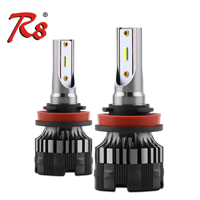 Mini Size LED Headlight H7 H11 9005 9006 9012 H1 H3 880 881 H27 36W 4000LM Pure White Automotive Lighting Bulbs