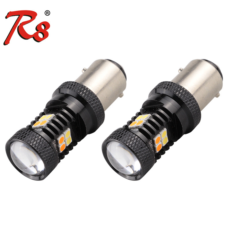 Wholesale 1157/BAY15D 7443 3157 LED Switchback 3030 16SMD Amber LED Turn Light White LED DRL Signal Light Auto Light Bulbs