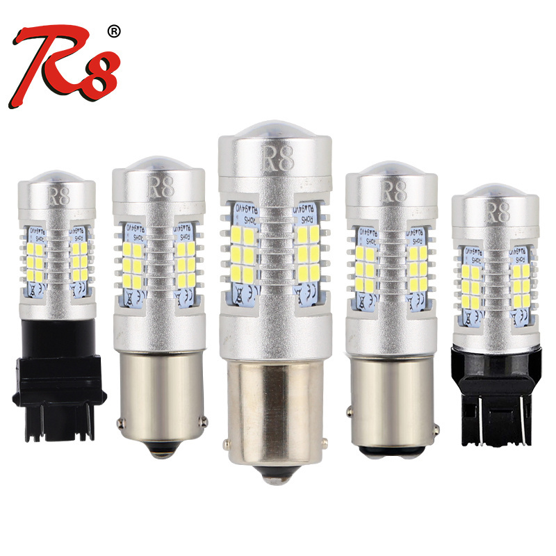 OEM customized logo Canbus Led W21W T20 7440 7443 P21W 1156 1157 BA15S BAY15D BAU15S Car Tail light Driving Lamp