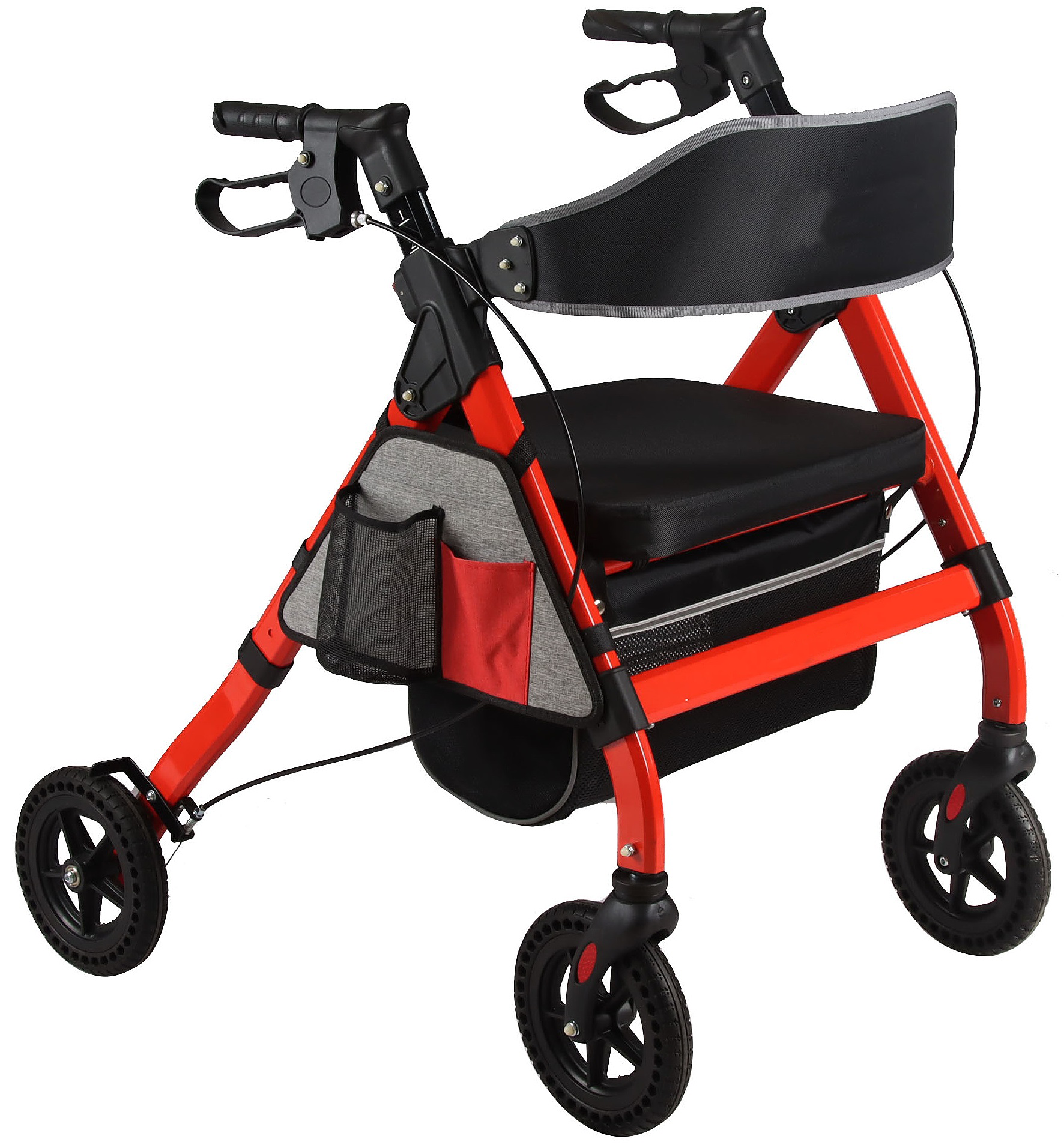 Ousite knee  scooter rollator weighted four-wheeler with seat