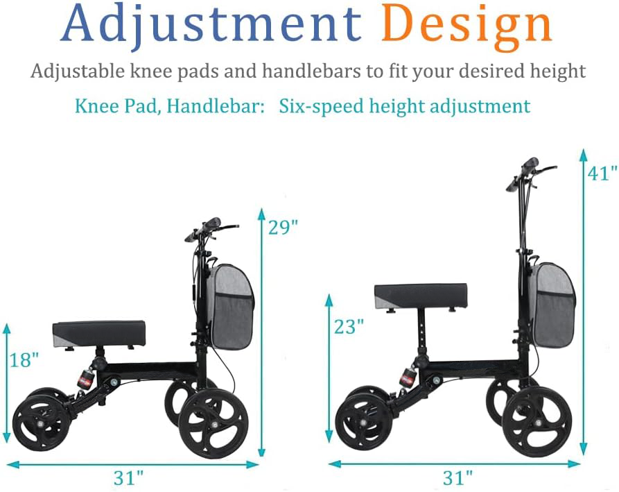 Ousite one leg car knee  scooter for disabled Walking walker crutches