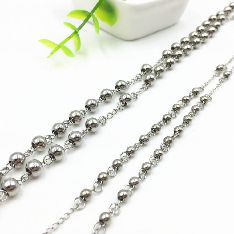 Wholesale rosary stainless steel made cross pendant necklaces