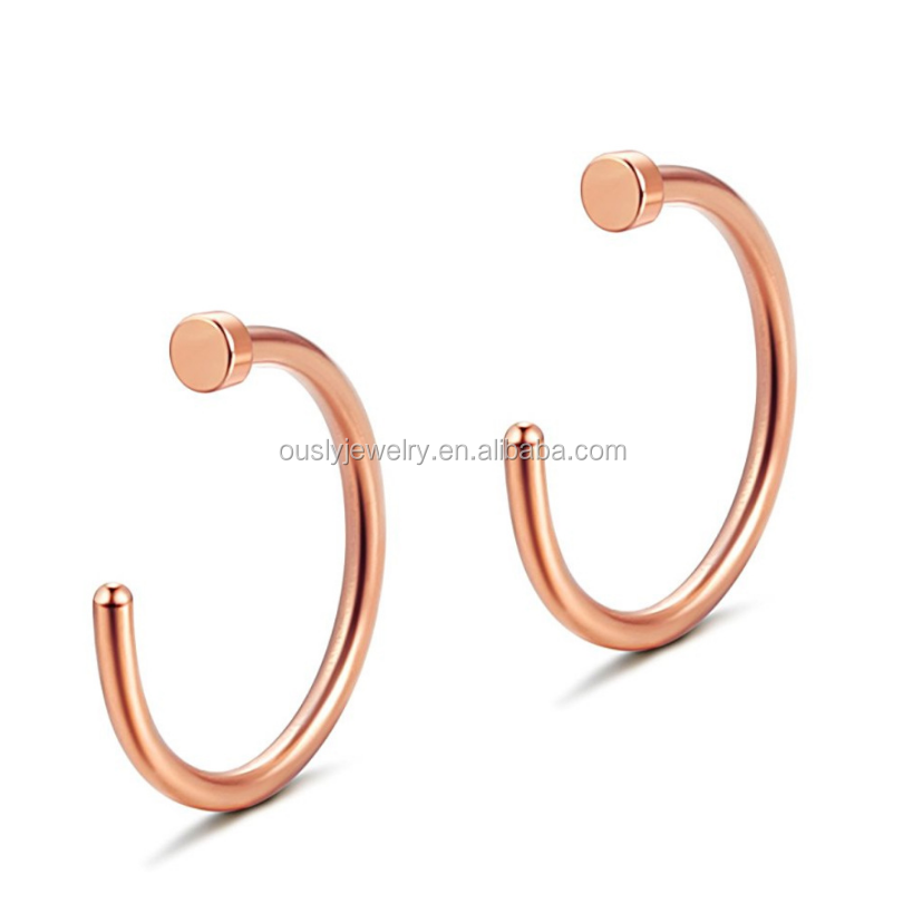 316L Stainless Steel Fake Nose Hoop Ring Nose Piercing