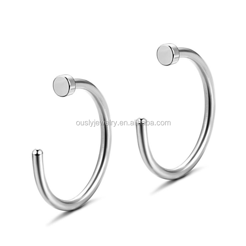 316L Stainless Steel Fake Nose Hoop Ring Nose Piercing