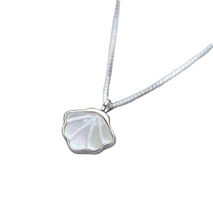 Trendy Shell Necklace Jewelry Sets 925 Sterling Silver Fashion Jewellery for Women Jewelry Gift