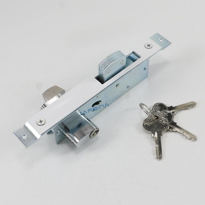 Straight Oval Keyhole Mortise Deadlock  Flat Bolt Door Lock with One Side Cylinder One Side Knob