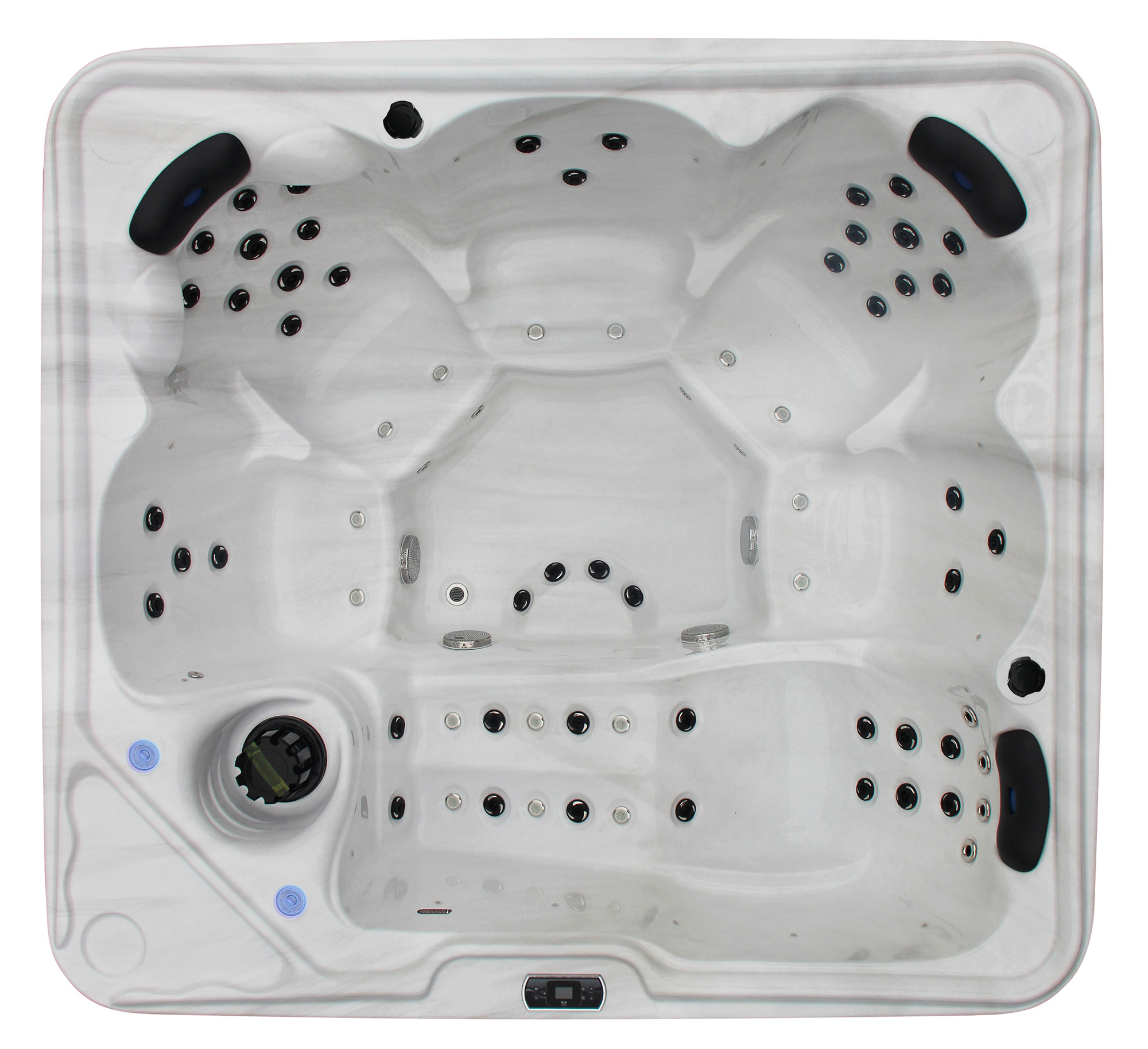 3 person perfect round indoor whirlpool bathtub