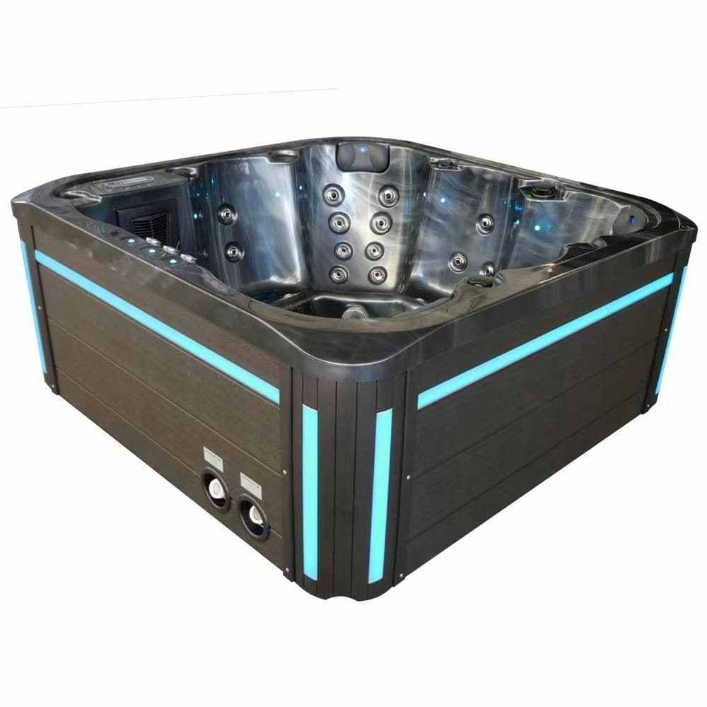 Custom hot acryl tubs economic outdoor aqua massage spa hot tub outside garden whirlpool spa 2m bathtub for 6 person