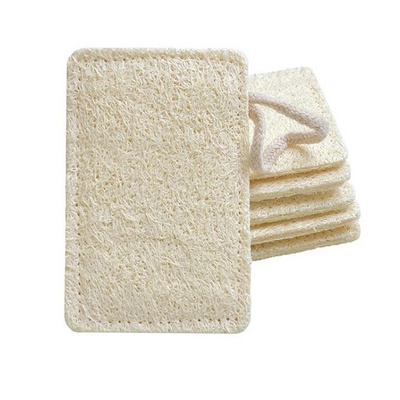 100% Biodegradable Recycled Natural Plant Loofah Kitchen Cleaning Sponge Dish Washing Pads Scrubber Loofah Sponge for Dish