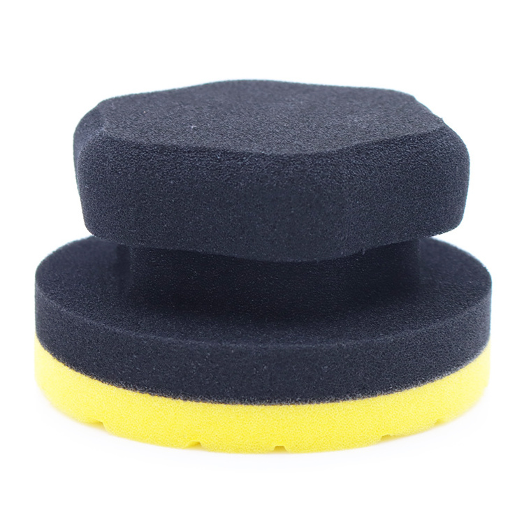 Custom Hexagonal Wax Sponge,Car Wax Sponge Tire Shine Applicator Pad,Tire Dressing Applicator