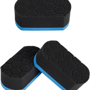 Superior Auto Sauce Detailing Easy Grip Soft Hex Logic Car Tire Shine/Dressing Applicator Pads Cleaning Foam Sponge