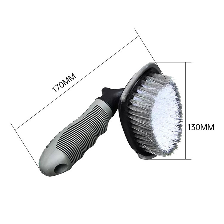 Car Beauty Hub  Brush Special Tire Cleaning Brush Interior Floorliner Carpet Upholstery Detailing Brush Soft Fiber Car Wash Tool