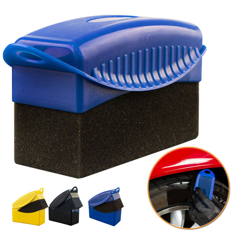 Car Wheel Polishing Waxing Sponge Brush ABS Plastics Washing Cleaning Brush Sponge Brush Car Clean Detail Accessories