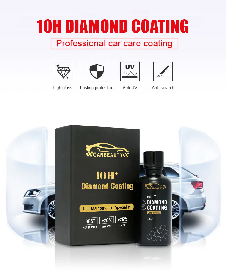 10H Diamond Nano Liquid Scratch Protection Coating High Gloss Hydrophobic Car Ceramic Coating