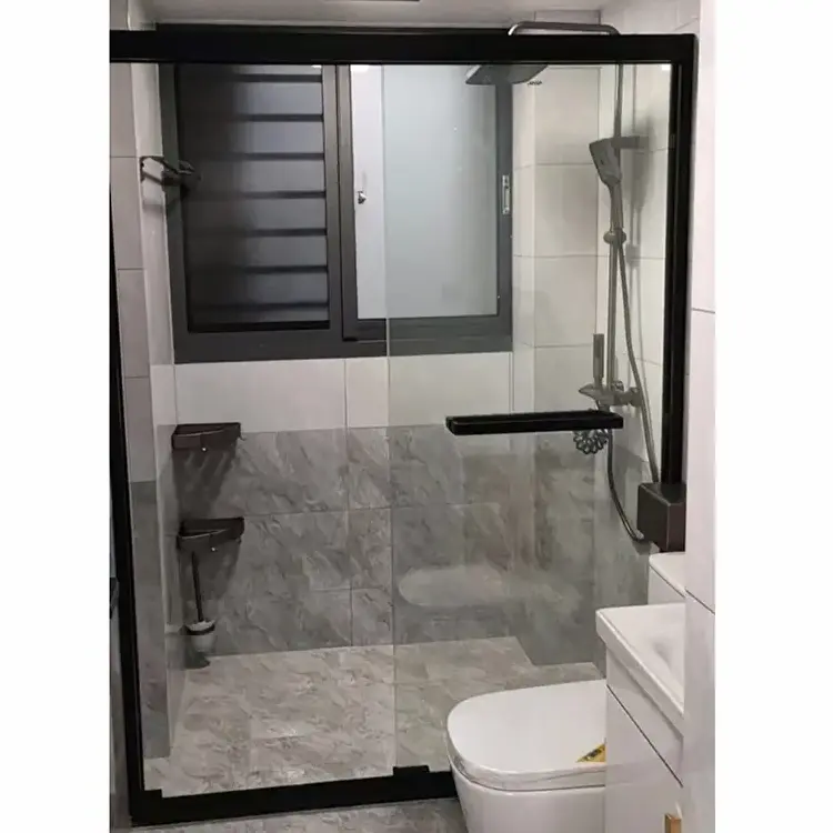 Premium Quality Newest Ex-factory Price Aluminium Hinge Simple Fixed Shower Enclosure Door