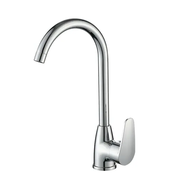 Stainless Steel Water Tap Polished Filter Wash Kitchen Aid High-arch Goose Neck Spout High Pressure Faucet