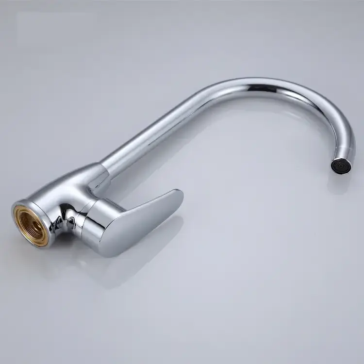 Stainless Steel Water Tap Polished Filter Wash Kitchen Aid High-arch Goose Neck Spout High Pressure Faucet