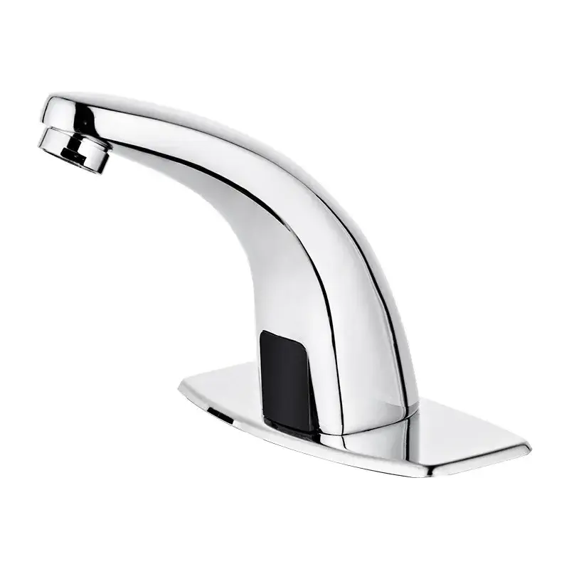 Luxury  Bathroom Wash Basin Mixer Sensor Touchless Taps Hands Free Automaticmixer Faucet