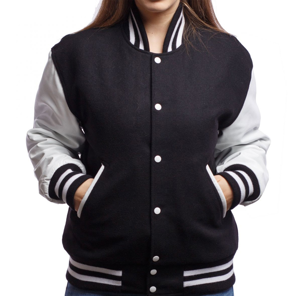 Winter Collection Adult Size Comfortable Fit Women Varsity Jacket Casual Wear Best Selling Women Varsity Jacket