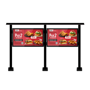 Digital Signage 55 Inch Outdoor Drive Thru Menu Board Display