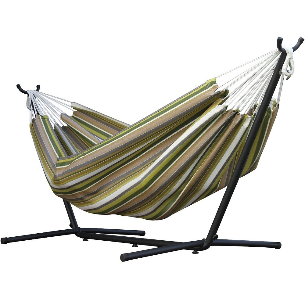 Everich Outdoor Canvas Hammock Bed Folding Double Hanging Nylon Wholesale Swing Portable Outdoor Camping Hammocks