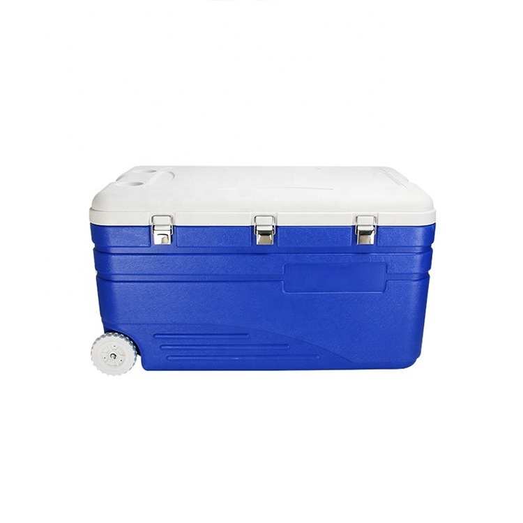 Vip Insulated Fishing And Boating Ice Chest Cooler Durable Keep Fresh Hard Cooler Lunch Box With Lock Wheel For Kids